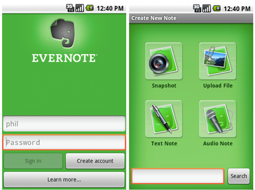 Download Evernote App